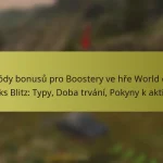 Kódy bonusů pro Boostery ve hře World of Tanks Blitz: Typy, Doba trvání, Pokyny k aktivaci